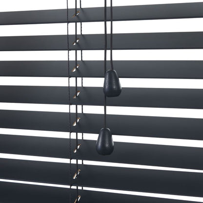GoodHome Cana træpersienne 75 x 240 cm sort