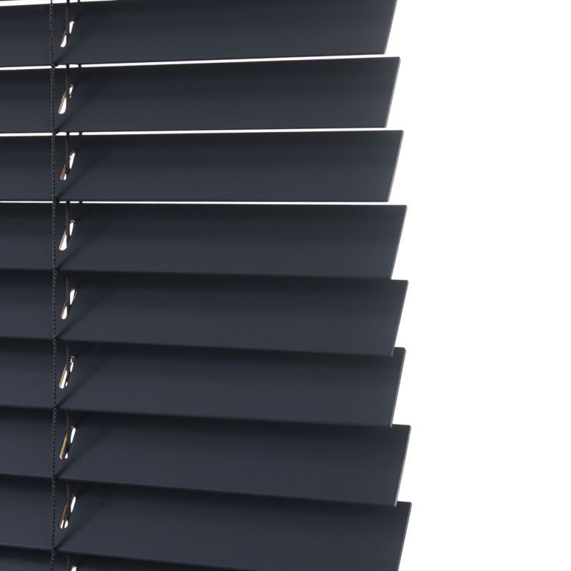 GoodHome Cana træpersienne 75 x 240 cm sort