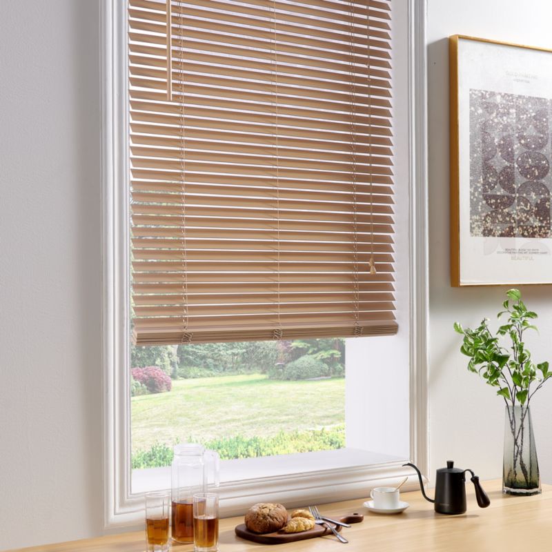 GoodHome Cana træpersienne 75 x 240 cm lys eg