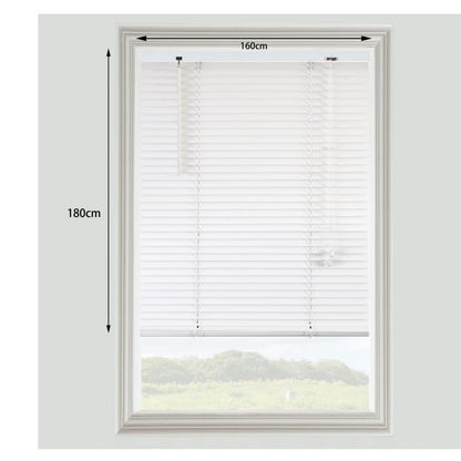 GoodHome træpersienne Colours Cana 160 x 180 cm hvid