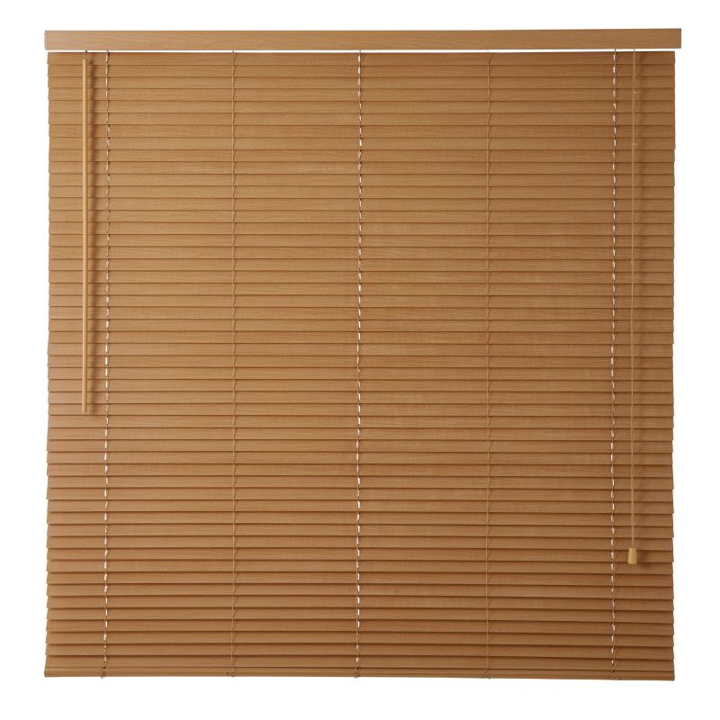 GoodHome træpersienne Colours Cana 160 x 180 cm lys brun