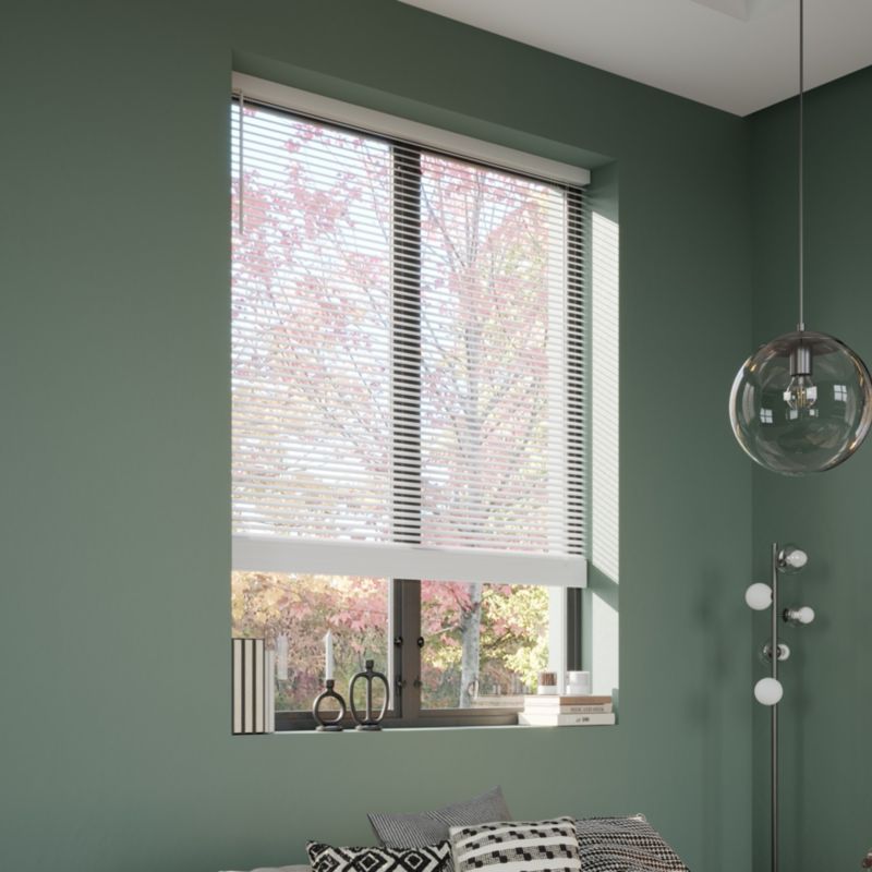 GoodHome træpersienne Colours Cana 180 x 180 cm hvid