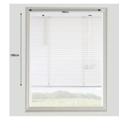 GoodHome træpersienne Colours Cana 180 x 180 cm hvid