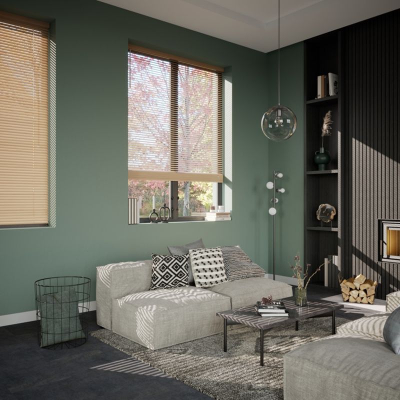 GoodHome træpersienne Colours Cana 180 x 180 cm lys brun