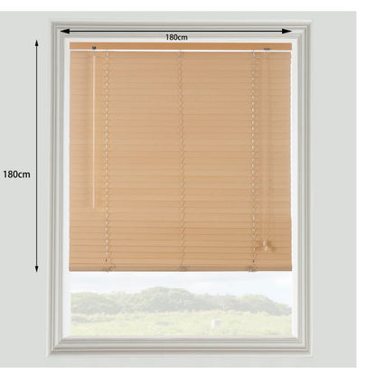 GoodHome træpersienne Colours Cana 180 x 180 cm lys brun