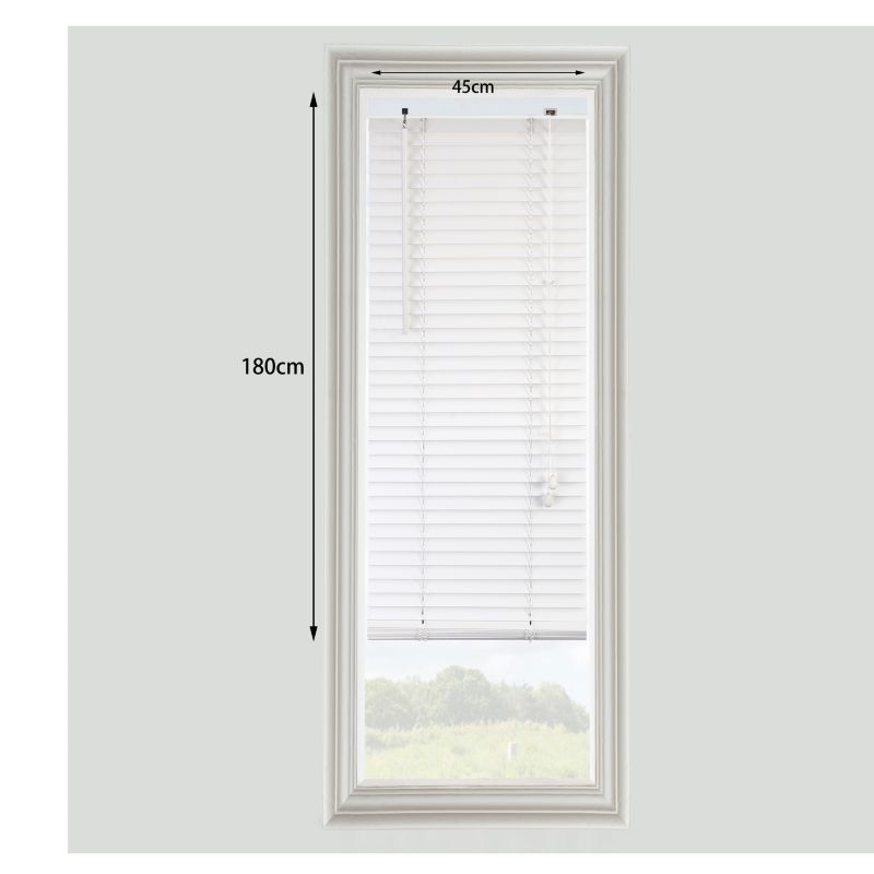GoodHome træpersienne Colours Cana 45 x 180 cm hvid