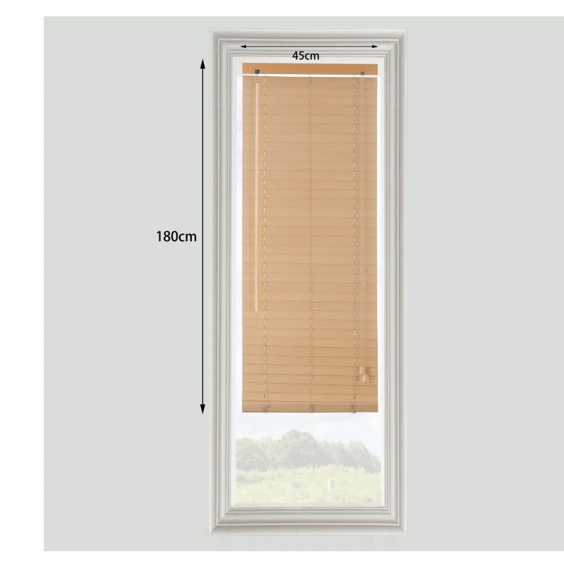 GoodHome træpersienne Colours Cana 45 x 180 cm lys