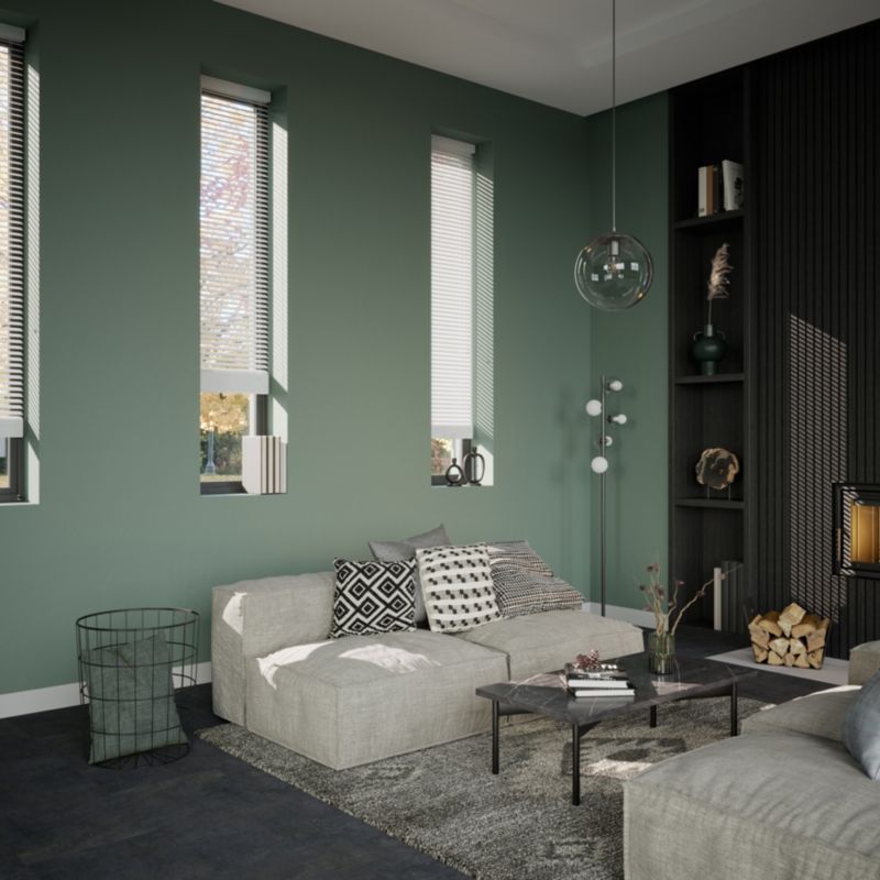 GoodHome træpersienne Colours Cana 60 x 180 cm hvid