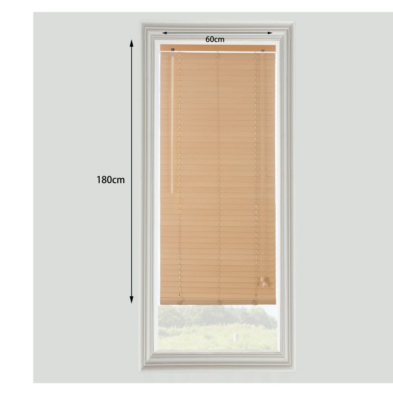 GoodHome træpersienne Colours Cana 60 x 180 cm lys