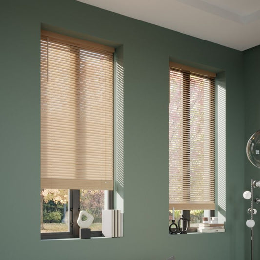 GoodHome træpersienne Colours Cana 90 x 180 cm lys