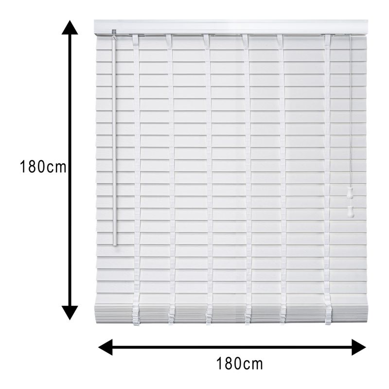 GoodHome Venitian Lone persienne 180 x 180 cm hvid