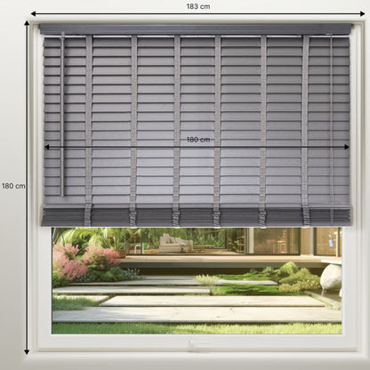 GoodHome Venitian Lone persienne 180 x 180 cm grå