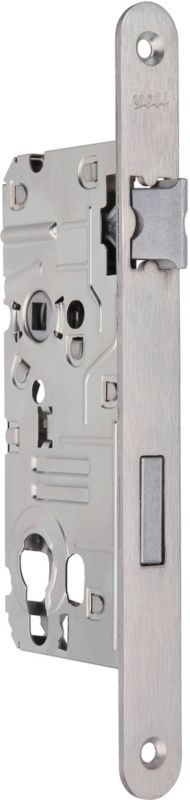 Yeti cylindernøglelås galvaniseret 72 x 50 mm højrehængt hvid