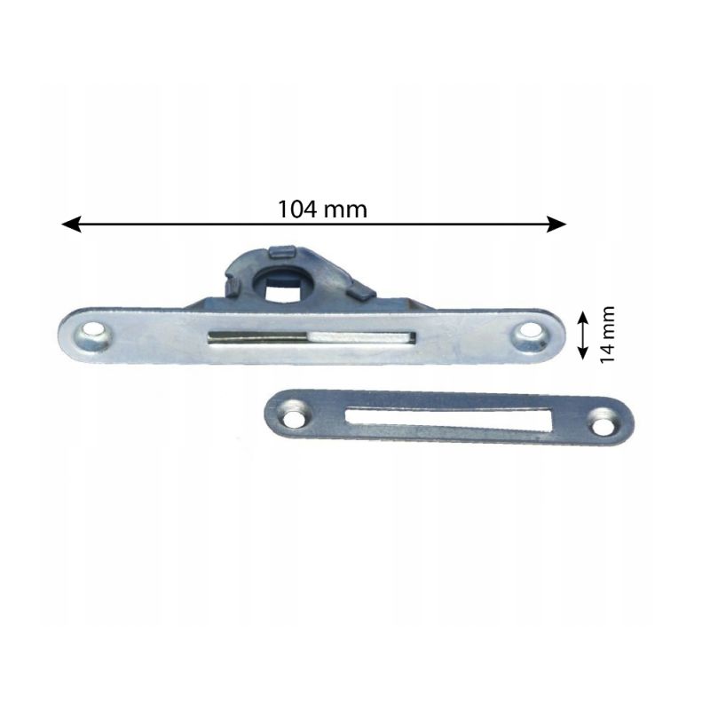 Lofttrappelås 104x14 mm Stål 5904506710263