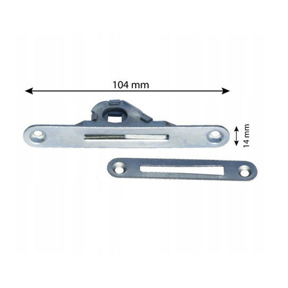 Lofttrappelås 104x14 mm Stål 5904506710263