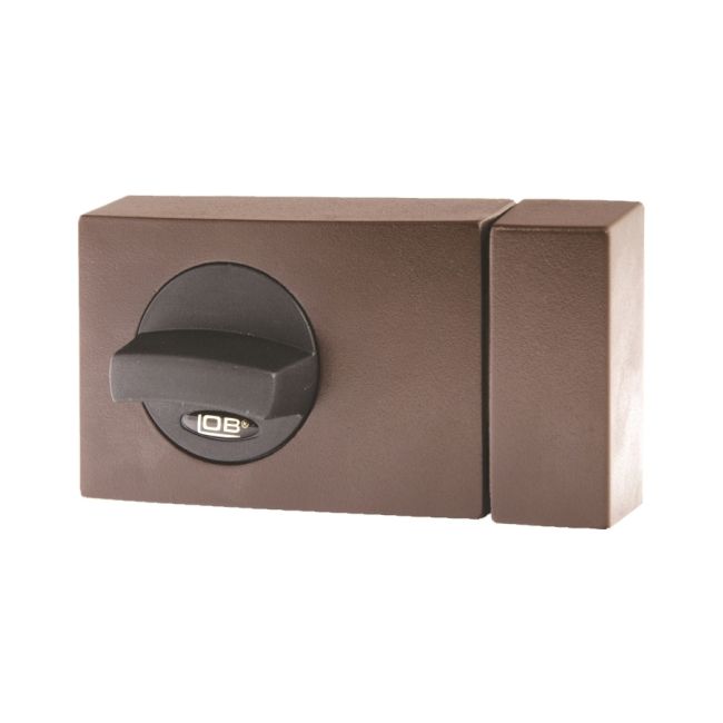 Overflademonteret Lås Cyklop 60 mm Brun