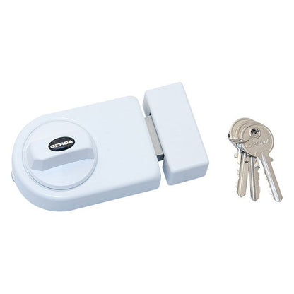 Overflademonteret Lås Hvid 50 og 60 mm | 5902203174388