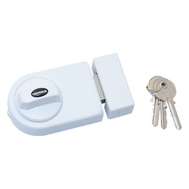 Overflademonteret Lås Hvid 50 og 60 mm | 5902203174388