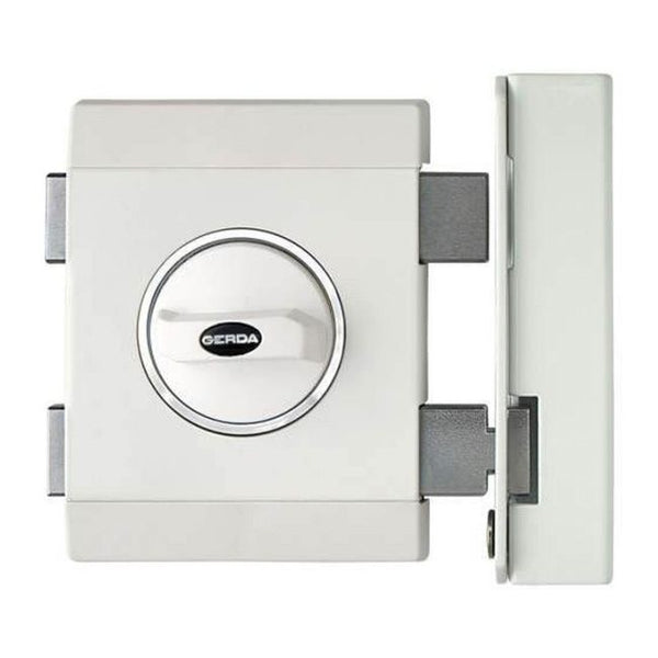 Overflademonteret Lås Hvid Stål 153x110x73 mm