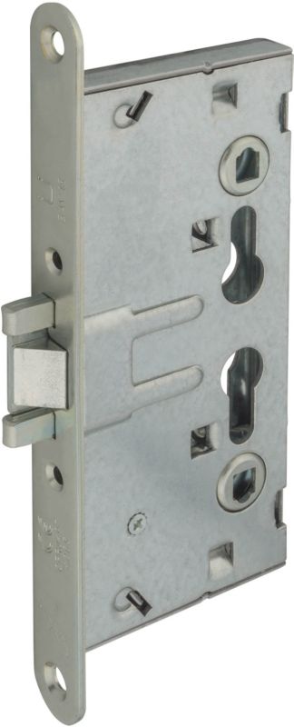 Indstikslås 72 x 65 mm til Cylinder 2-Fjedre Hvidgalvaniseret Stål