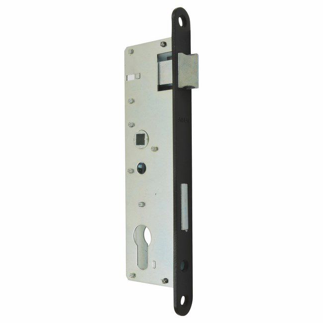 Indstikslås 72/34 mm Højre Sort Poleret Metal | ZZJ 72 / 34