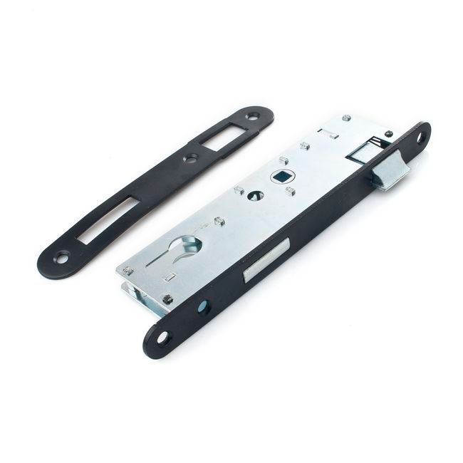 Indstikslås 72/34 mm Højre Sort Poleret Metal | ZZJ 72 / 34