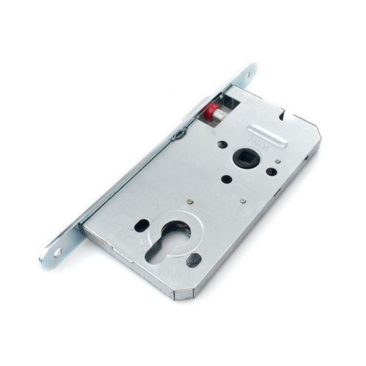 Indbygget lås Gerda 72 / 50 til cylinder, galvaniseret sølv