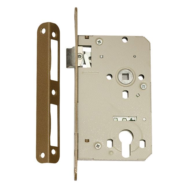 Indbygget lås med cylinder 72/60 mm