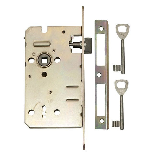 Indbygningslås LOB med nøgle 72 / 60 galvaniseret