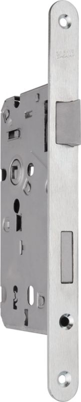 Yeti lås med låseklap, galvaniseret, 72 x 55 mm, højre, hvid