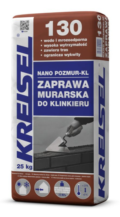 Klinkiermørtel Pozmur KL 25 kg Grafit