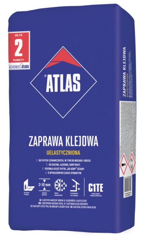 Fleksibel fliseklæber Atlas 10 kg