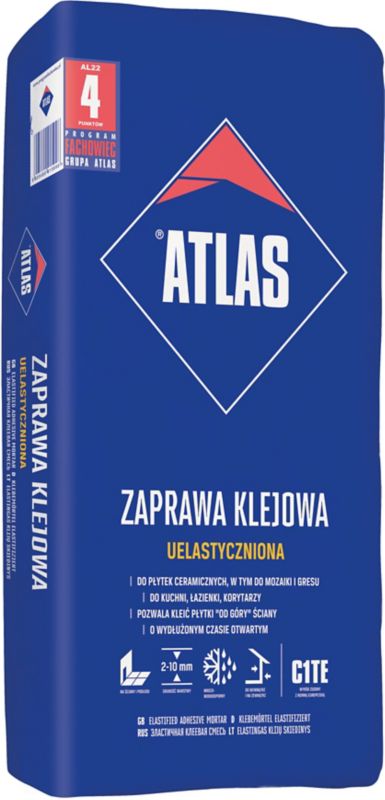 Fleksibel klæbemørtel Atlas 22,5 kg