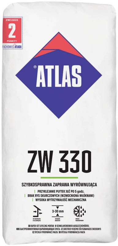 Jævnende mørtel ZW 330 Atlas 25 kg