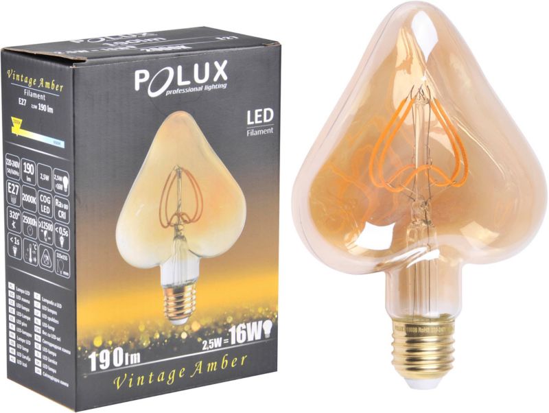 Dekorativ LED-pære Goldlux E27 170 lm 2000 K Hjerte