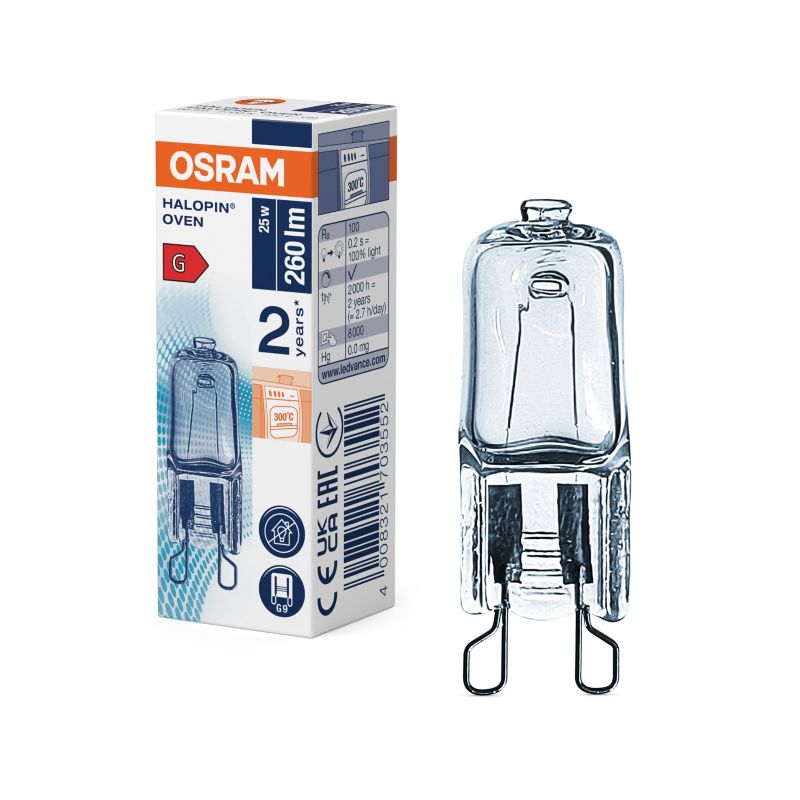Pære til ovn G9 25 W 230 V