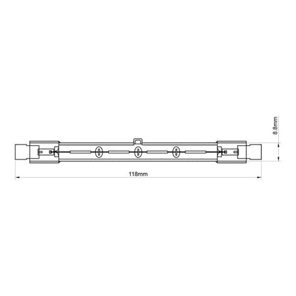 Halogenpære J118 2270 lm 3000 K 3 stk. | 5063022074676