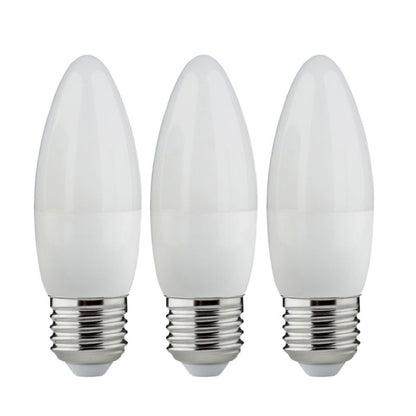 LED-pære C35 E27 470 lm 4000 K 3 stk.