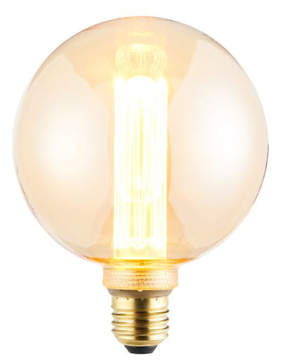 Dekorativ LED-pære G125 E27 200 lm 1800 K amber