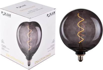 LED Dekorationspære G200 E27 50 lm Smoke