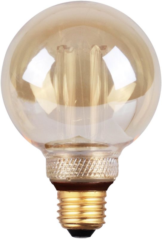 LED Dekorationspære G80 E27 200 lm 1800 K Rav