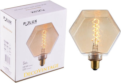 LED Dekorationspære LB160 E27 260 lm Rav