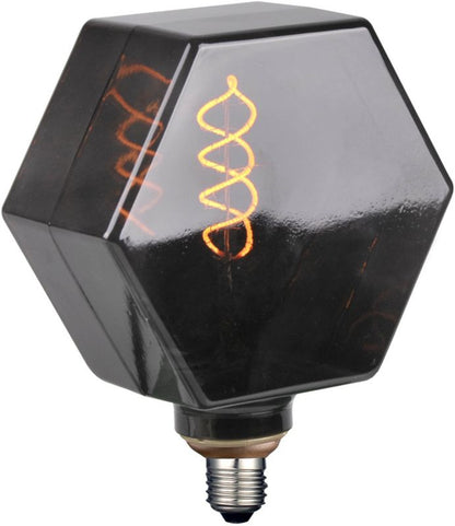 LED Dekorationspære LB160 E27 60 lm Røget