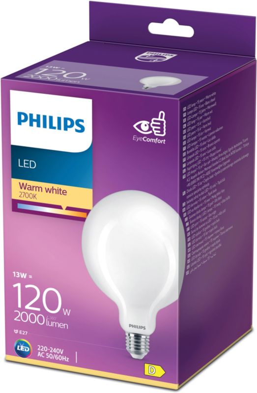 Philips G120 dekorativ LED-pære E27 2000 lm 2700 K