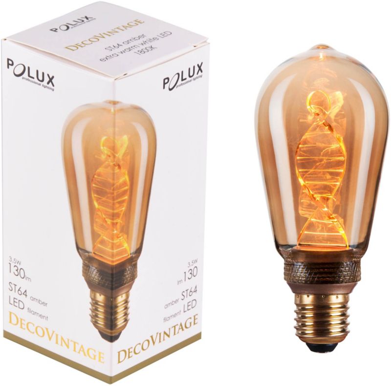 LED Dekorationspære ST64 E27 130 lm 1800 K Rav