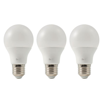 LED-pære Diall A60 E27 806 lm 2700 K 3 stk.