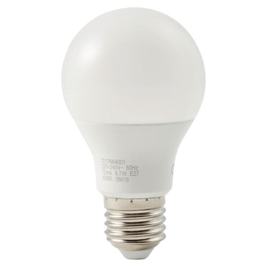 LED-pære Diall A60 E27 806 lm 4000 K 3 stk.