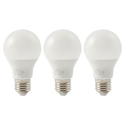 LED-pære Diall A60 E27 806 lm 4000 K 3 stk.