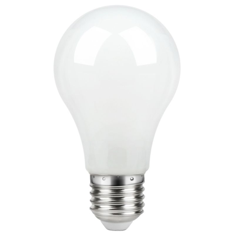 LED-pære Diall A66 E27 806 lm 2700 K mælkehvidt varmt lys