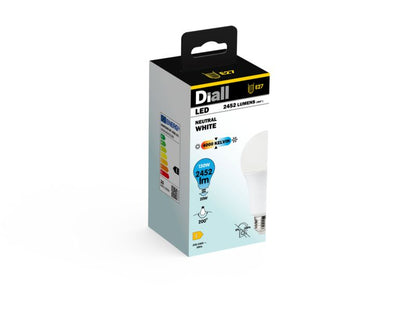 LED-pære Diall A70 E27 2452 lm neutral hvid
